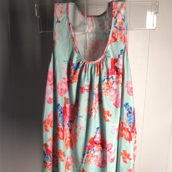 FLORAL BLOSSOM TANK TOP - Picture 1 of 7
